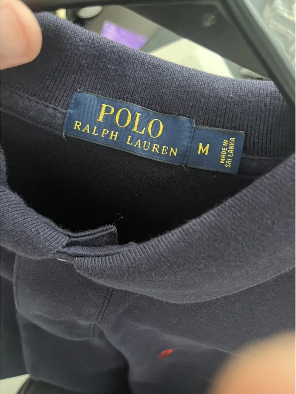 Ralph Lauren POLO RALPH LAUREN short-sleeved 100% cotton polo shirt men's size M